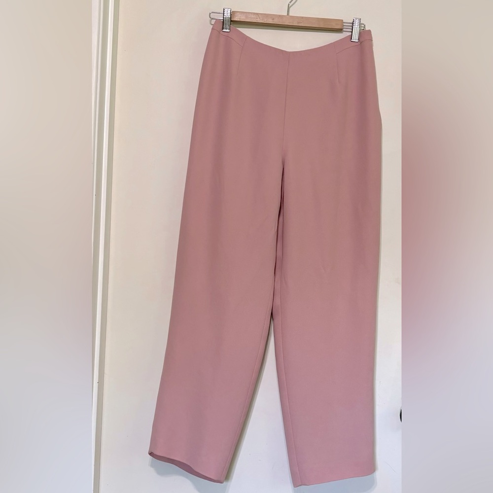Petite Sophisticate wide leg Suit Pants, Pink/Rose color, size 6